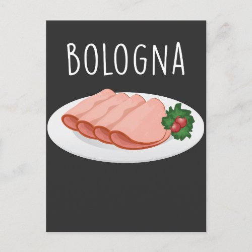 Bologna Sausage Foodie Baloney Mortadella Lover Postcard