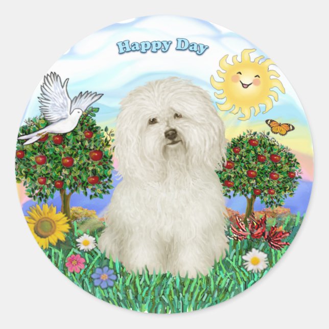 Bolognese #2 classic round sticker (Front)