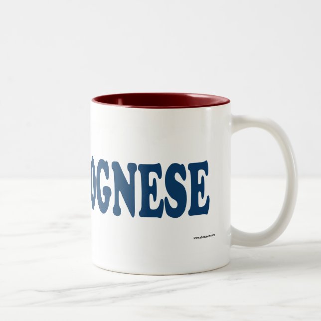 Bolognese Blue Two-Tone Coffee Mug (Right)