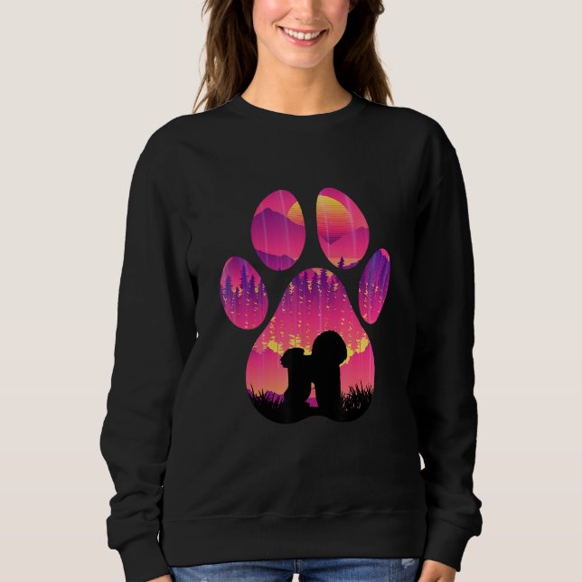 Bolognese Paw Mom Dad Dog  Women Men Sweatshirt (Front)
