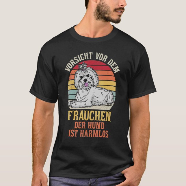 Bolonka Dog Mom Walk Dog Sayings Breeder 10 T-Shirt (Front)