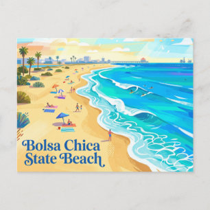 Bolsa Chica State Beach California Postcard