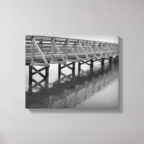 Bolsa Chica Wetlands Bridge Wrapped Canvas