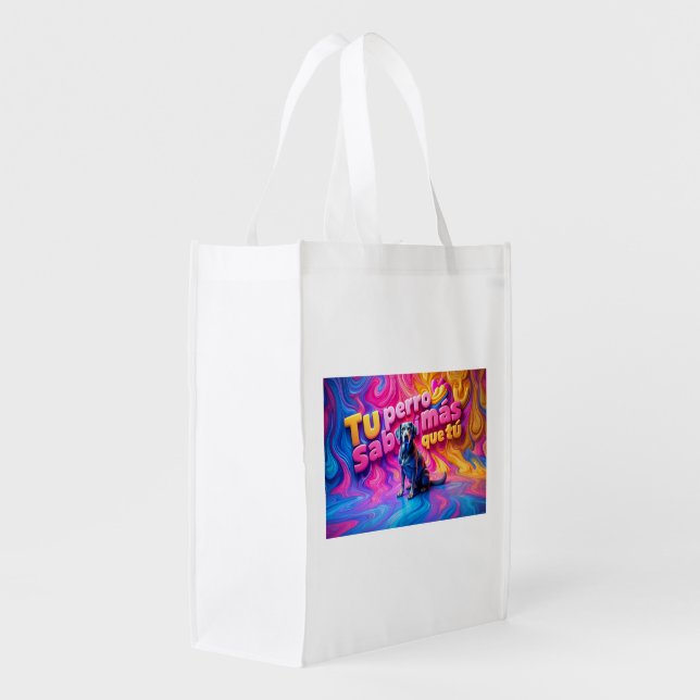 Bolsa de la compra reutilizable grocery bag (Back Side)