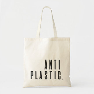 Bolsa de tela anti plástico. Campaña en contra Tote Bag