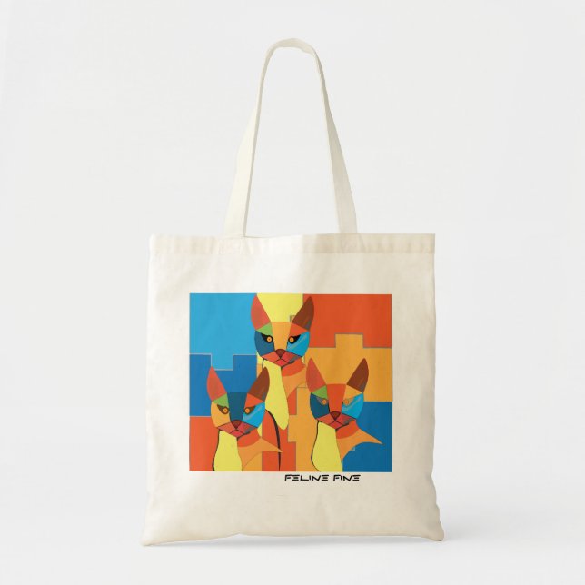 Bolsa De Tela Feline Fine Tote Bag (Front)