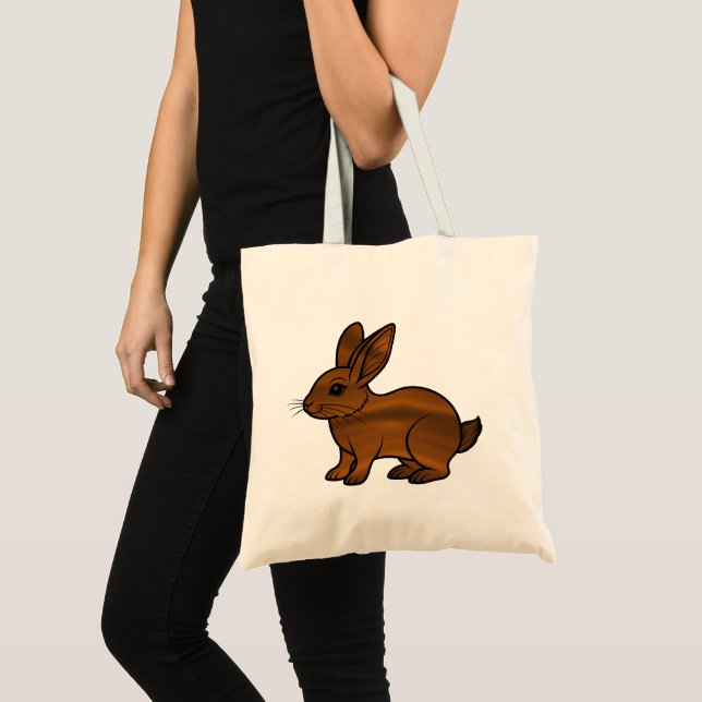 Bolsa Economica (Eco Bag) Coelho de Chocolate Tote Bag (Front (Product))