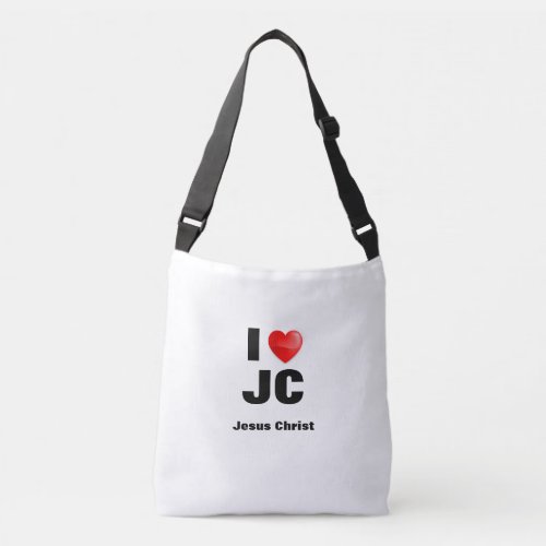 Bolsa I love Jesus Christ  Crossbody Bag