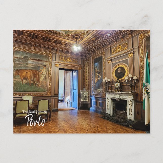 Bolsa Palace Porto Portugal Postcard (Front)