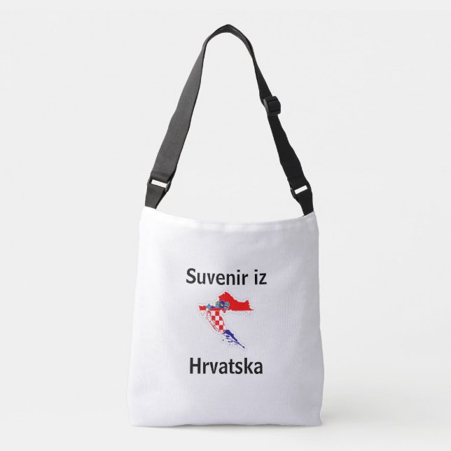 Bolsa recuerdo de Croacia Crossbody Bag (Front)