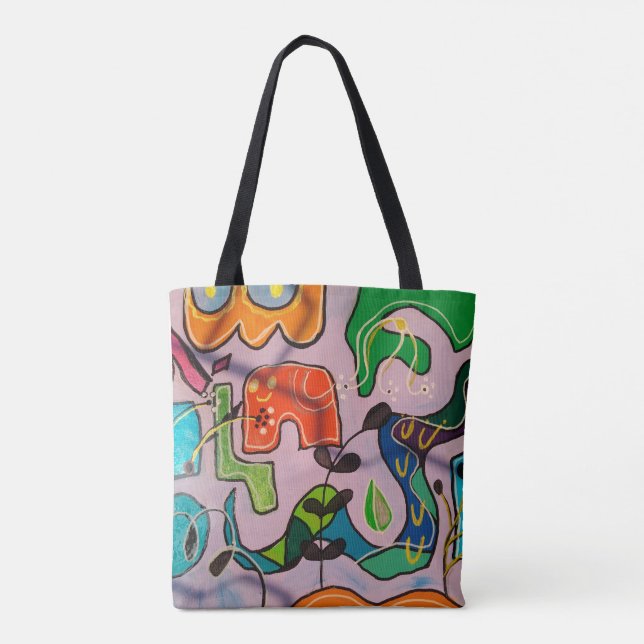 Bolsa tote, stamped all over the area, Bolsa Tote  (Back)