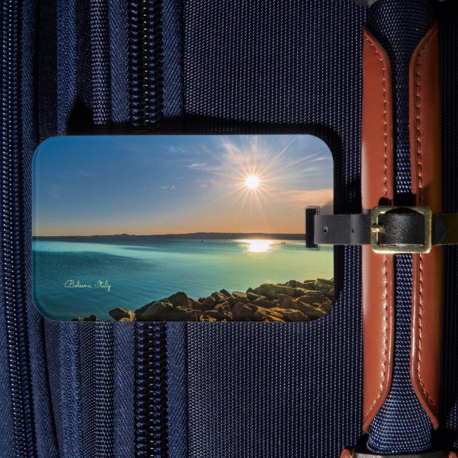 Bolsena, Italy scenic sunset Luggage Tag (Front Insitu 4)