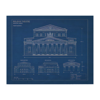 Bolshoi Theatre Blue Print Novelty 