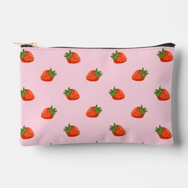 Bolsito Accesorio Pequeño Strawberries Accessory Pouch (Front)