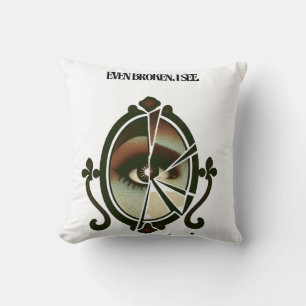 Bolso De Tela Gigante Even Broken, I See Emotion Throw Pillow