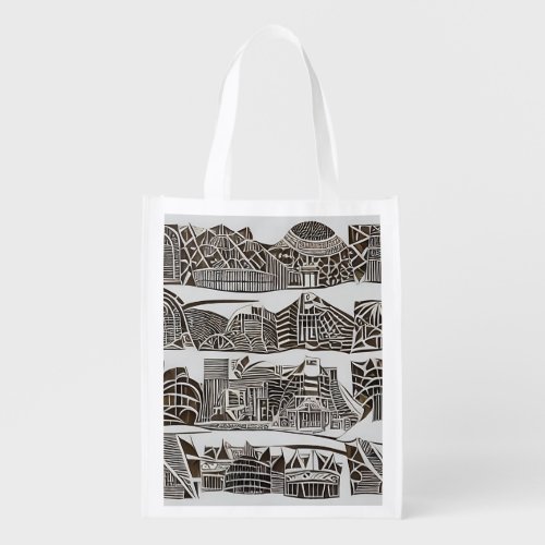  Bolso The City Urban Elegance Grocery Bag