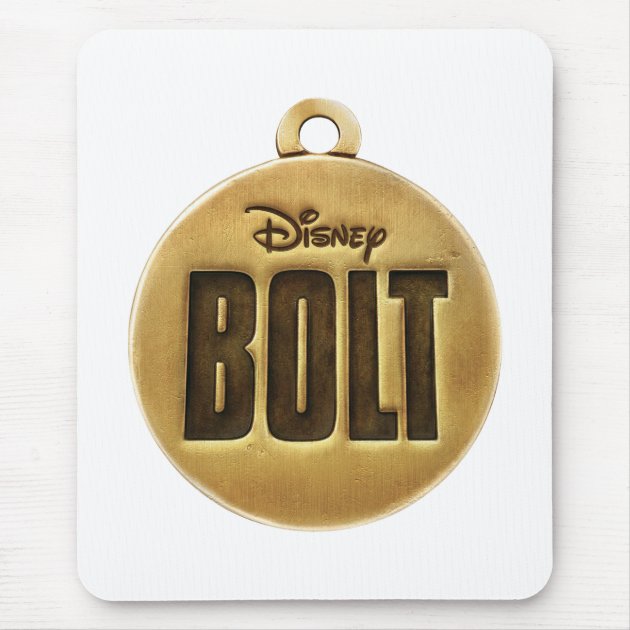 Bolt dog tag Disney Mouse Pad Zazzle