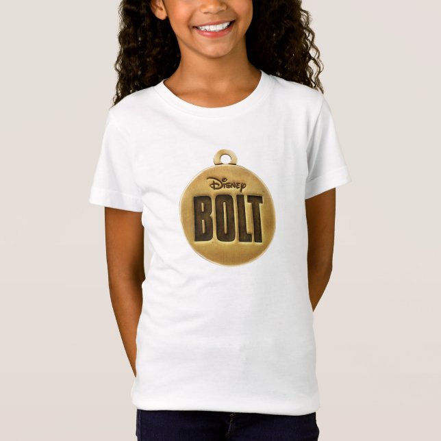 Bolt dog tag Disney T-Shirt (Front)