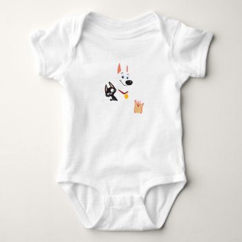 Bolt  Mittens And Rhino Disney Baby Bodysuit by OtherDisneyBrands at Zazzle