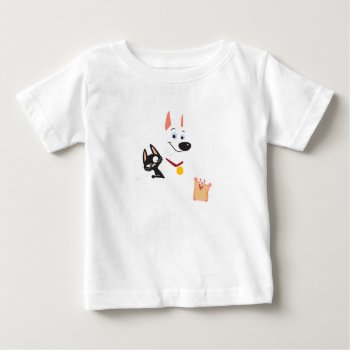 Bolt  Mittens And Rhino Disney Baby T-shirt by OtherDisneyBrands at Zazzle
