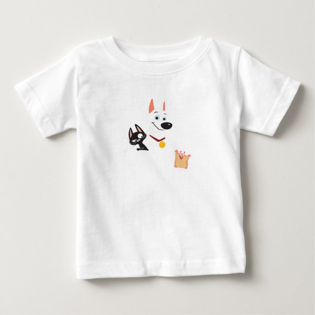 Bolt, Mittens and Rhino Disney Baby T-Shirt (Front)