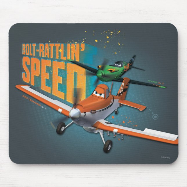 Bolt-Rattlin' Speed Mouse Pad (Front)