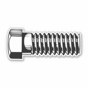 Bolt screw sticker