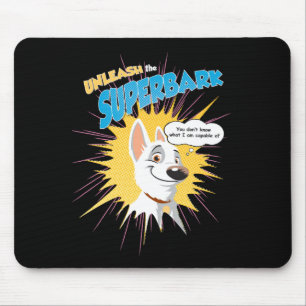 Bolt "unleash the superbark" thought bubble Disney Mouse Pad