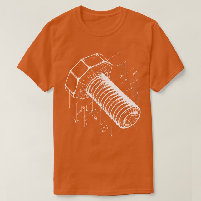 bolt wireframe 3d design T-Shirt (Design Front)