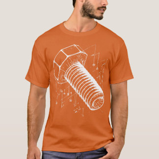 bolt wireframe 3d design T-Shirt