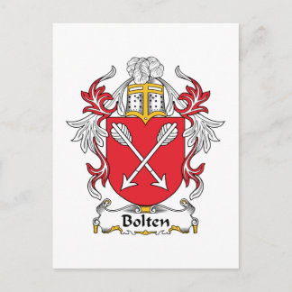 Bolten Family Crest Postcard