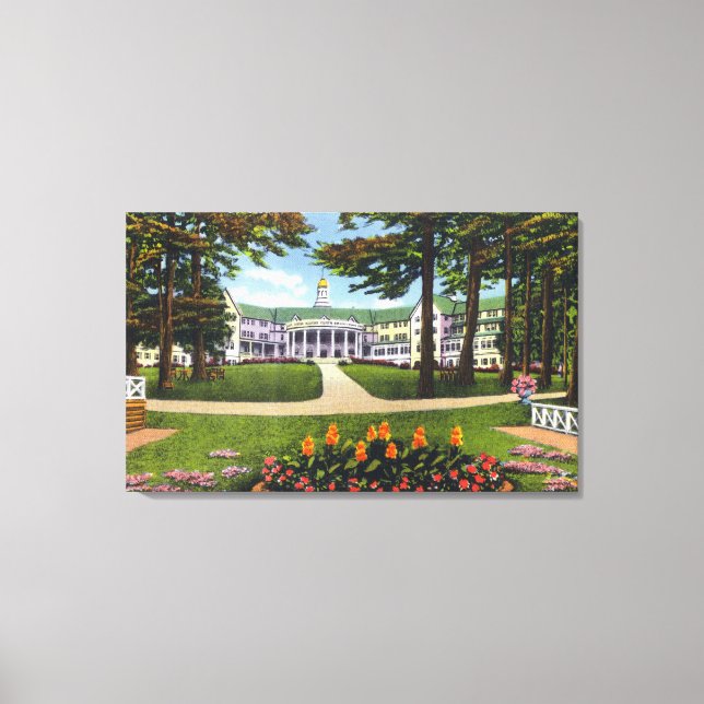 Bolton Landing Exterior View of Sagamore Hotel Canvas Print (Front)