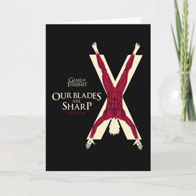 Bolton Sigil - Our Blades Are Sharp Card (Front)