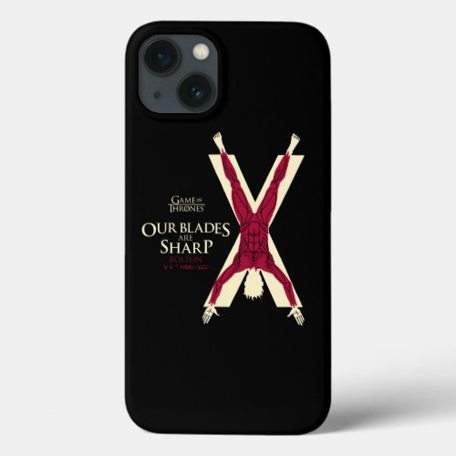 Bolton Sigil _ Our Blades Are Sharp iPhone 13 Case