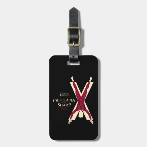 Bolton Sigil _ Our Blades Are Sharp Luggage Tag