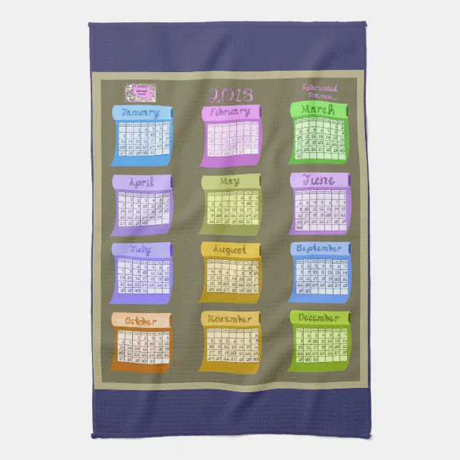Bolts of Fabric tea kitchen towel 2013 Zazzle