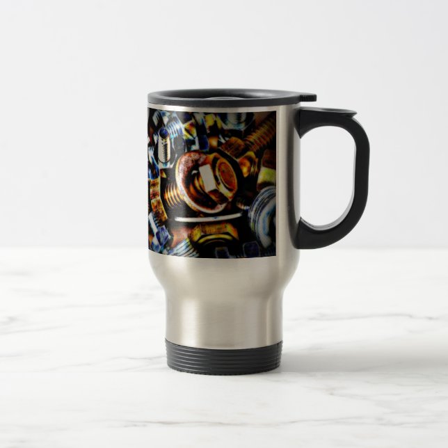 Bolts Pop Art Travel Mug (Right)