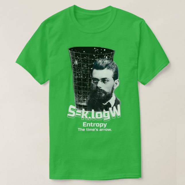 Boltzmann Entropy formula Theoretical physics and  T-Shirt (Design Front)