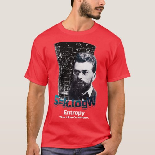 Boltzmann Entropy formula Theoretical physics and  T_Shirt