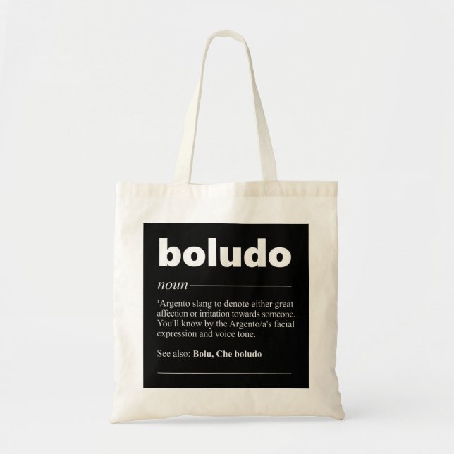Bolu Definition Funny Gift for Argentina Fans  Tote Bag (Front)