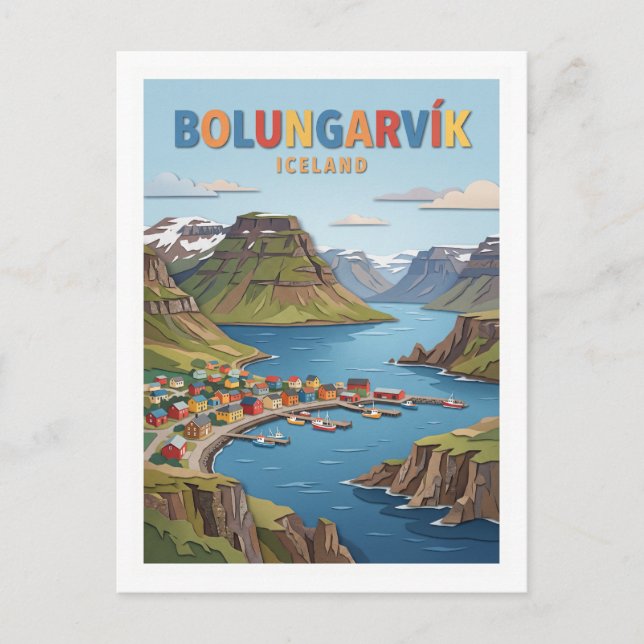 Bolungarvík Iceland Postcard (Front)