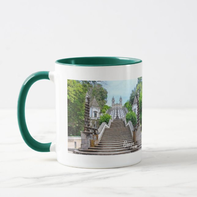 Bom Jesus Braga Sanctuary photo, with prayer Mug (Left)