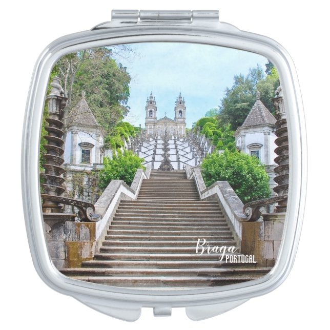 Bom Jesus Catholic Sanctuary photo, Braga,Portugal Compact Mirror (Front)