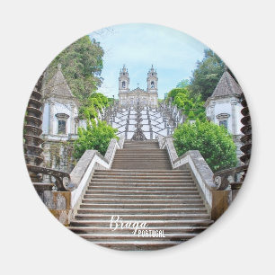 Bom Jesus de Braga Catholic Sanctuary, Portugal Magnet