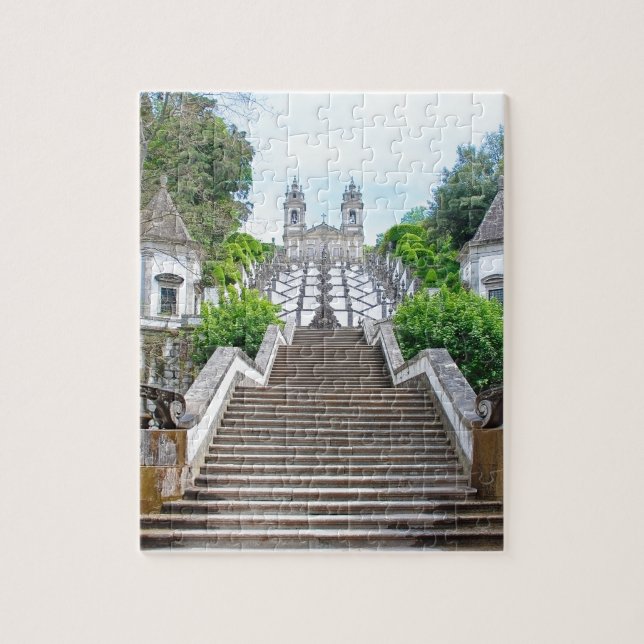 Bom Jesus do Monte Sanctuary in Braga, Portugal Jigsaw Puzzle (Vertical)