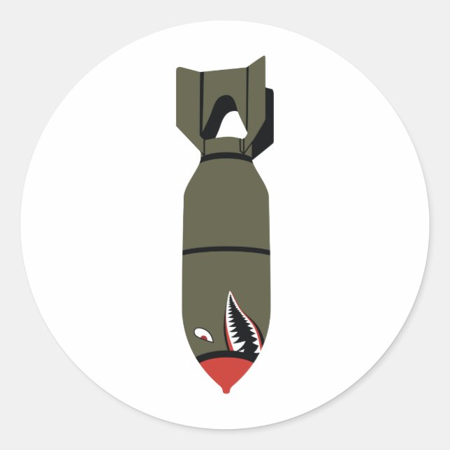 Bomb Classic Round Sticker (Front)