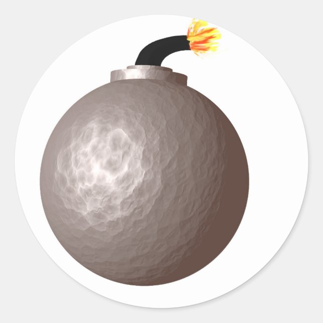 Bomb Classic Round Sticker (Front)