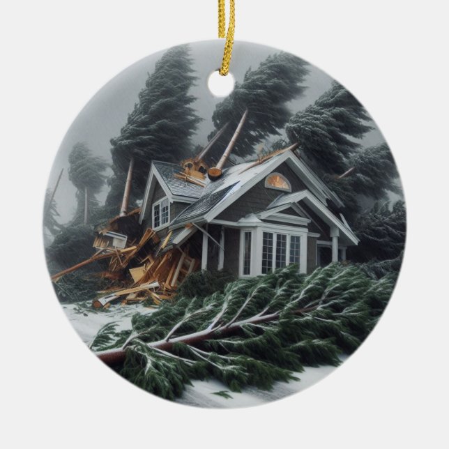 Bomb Cyclone 2 Ceramic Ornament (Front)