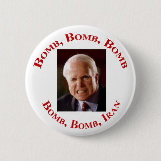 Bomb Iran Pinback Button