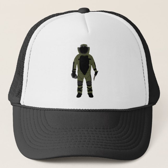 Bomb Suit Trucker Hat (Front)